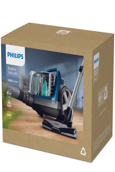 Philips 5000-serien FC9550/09, 900 W, Cylinderdammsugare, Torr, Påslös, 1,5 L, HEPA - FC9550/09