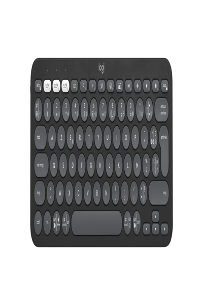 Logitech Pebble Keys 2 K380s - Mini - Wireless - RF Wireless + Bluetooth - Scissor key switch - AZERTY - Graphite - 920-011803
