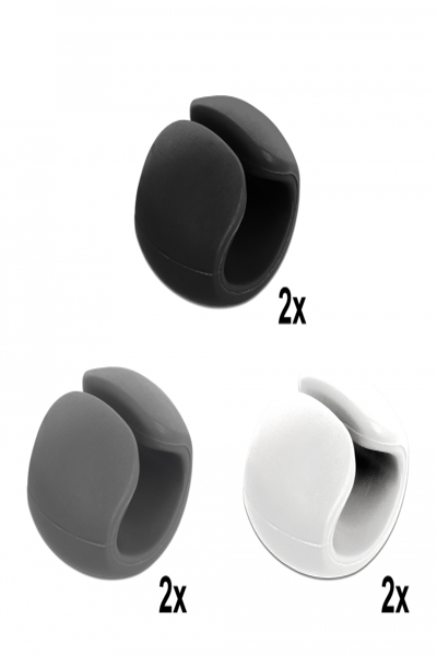 Ensemble de clips de fixation de câble Delock - Kit de clips de fixation de câble