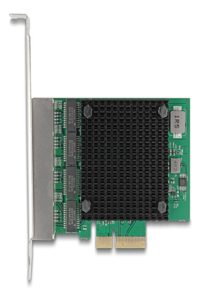 Delock PCI Express x4 Network Card 2.5 Gigabit LAN 4 x RJ45 - 88601