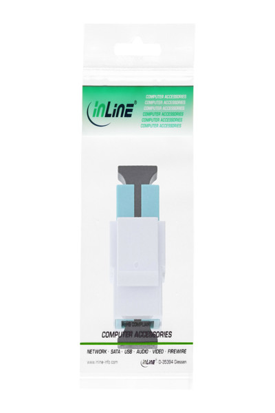 Adaptateur Keystone Snap-in pour fibre optique InLine - simplex SC/SC - MM, manchon en céramique