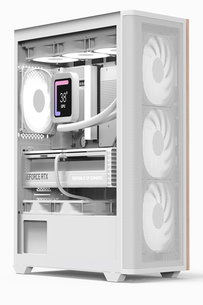 AEROCOOL ADVANCED TECHNOLOGIES Geh Mini D301A-G-WT-V2 W/Wood/Micro-ATX - Mini tower