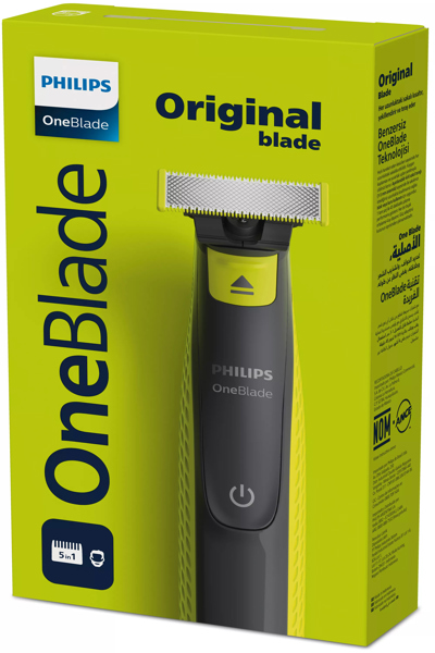 Philips Norelco OneBlade OneBlade QP2724/20 Face - Foil shaver - Grey - Lime - Contour-following technology - Dual protection system - Original Blade - QP210 - QP220 - QP230 - QP610 - QP620 - QP410 - QP420 - Battery - Nickel-Metal Hydride (NiMH) - QP2724/20