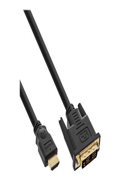 InLine 30pcs. bulk pack HDMI-DVI cable - gold plated contacts - HDMI to DVI - 2m - B-17662P