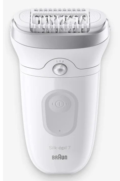 Braun Silk-épil 7 7-081, White, 40 tweezers, MicroGrip, Epilation, Exfoliation, Shaving, AC/Battery, 100 - 240 V - 7-081