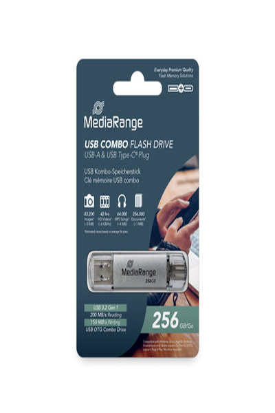 MEDIARANGE PENDRIVE COMBO 256GB USB 3.2