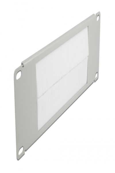 Delock Rack cable management panel with brush - 66535