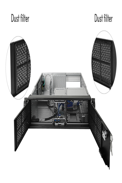 Chieftec 19" Rack Housing UNC-209SR-B with PSF-400B