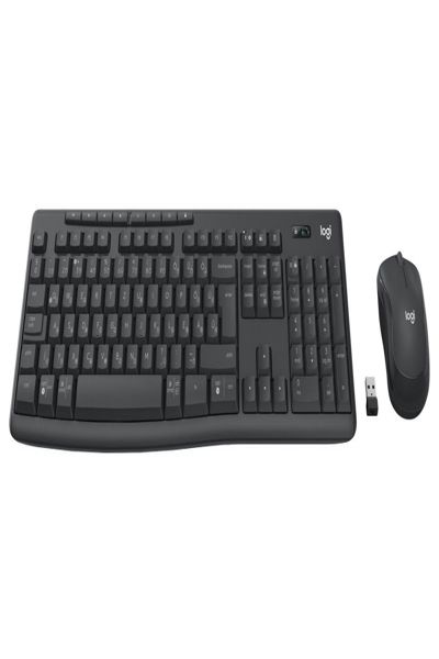 Logitech MK370 Combo for Business - Wireless - RF Wireless + Bluetooth - Mecha-membrane key switch - QWERTZ - Graphite - Mouse included - 920-012079