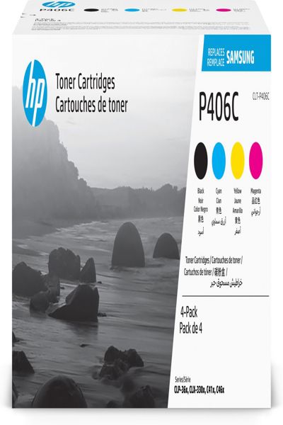 Samsung CLT-P406C Value Pack - 4-pack - CLT-P406C/ELS