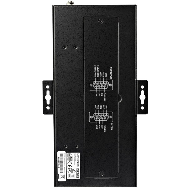 StarTech 8 Port Industrial USB to RS232/ 422/ 485 Serial Adapter - 15kv ESD Protection - USB to Serial Adapter - Serial Adapter - USB 2.0 - RS-232/422/485 x 8 - Black - ICUSB234858I