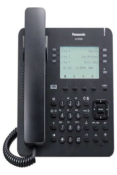 Panasonic KX-NT630NE - VoIP phone - KX-NT630NE-B