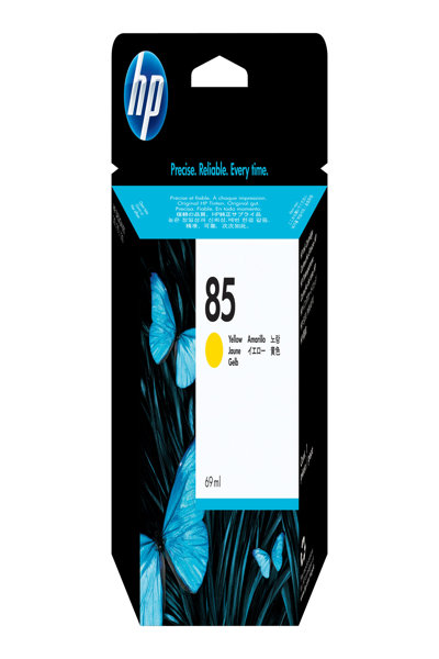 HP 85 69-ml Yellow DesignJet Ink Cartridge: Dye-Based, 1 Pc