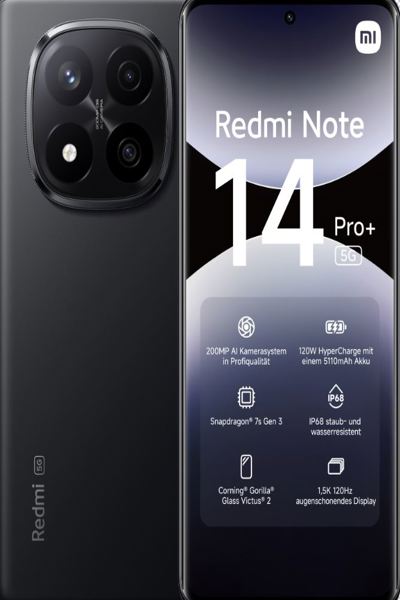 Redmi Note 14 Pro+ 256 GB - Midnight Black - 99936089