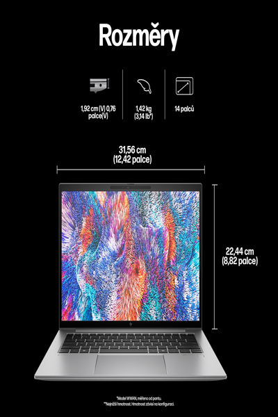 HP ZBook Firefly 14 G11 Mobile Workstation: Intel Core Ultra 7 - A3YW1ET#ABH