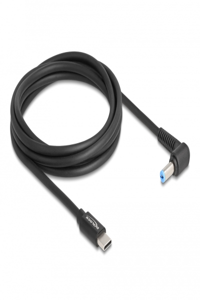 Delock Strömkabel - 24-stifts USB-C (hane) till DC-uttag 5,5 x 1,7 mm (hane) vinklad - 87976