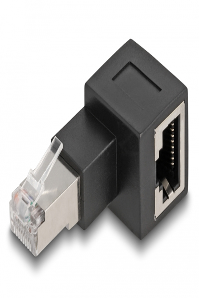 Delock Network adapter - RJ-45 (M) right-angled to RJ-45 (F) - 87864