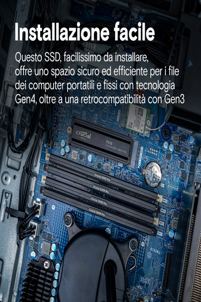 Crucial P310 - SSD - 2 TB - intern - M.2 2280 - PCIe 4.0 x4 (NVMe) - CT2000P310SSD5