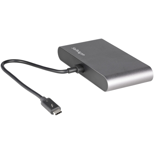 StarTech Thunderbolt 3 Mini dokkingstasjon med dobbel skjerm TB3DKM2DPL - TB3DKM2DPL