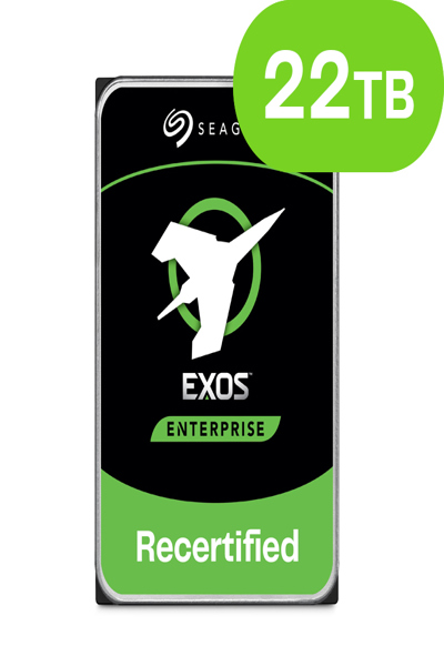 Seagate 22TB Exos X16 SATA 6Gb/s Omcertifierad hårddisk - ST22000NM000C-FR