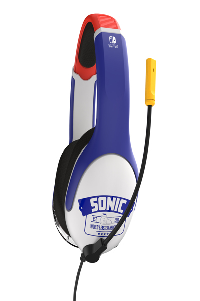 PDP REALMz Wired Headset: Sonic Go Fast, For Nintendo Switch
