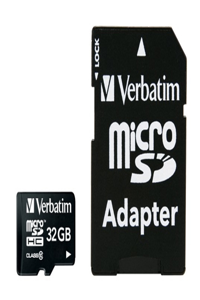 Verbatim Flash-minneskort (microSDHC till SD-adapter ingår) - 44083