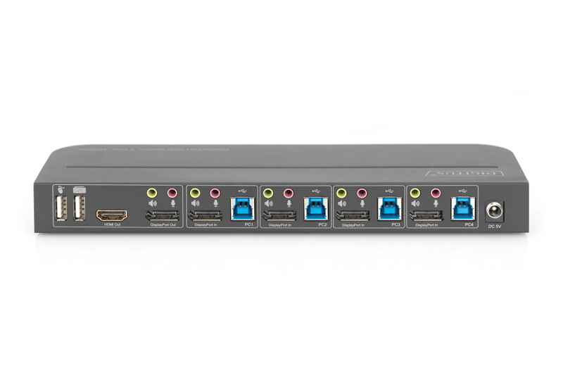 DIGITUS 4-ports DP/HDMI KVM 4K60 - DS-12890