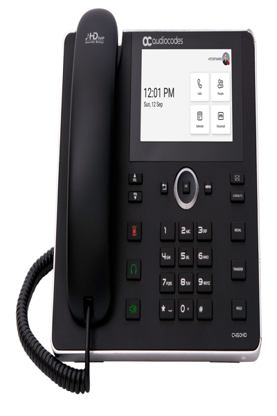 AudioCodes C450HD IP-Phone PoE GbE black, IP Phone