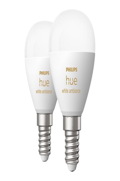 Signify Blanc Amb. Double pack E14 470lm