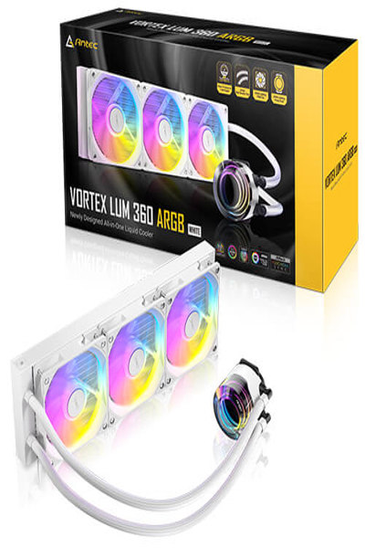 ANTEC WAK VORTEX LUM 360 ARGB LIQUID COOLER WHITE
