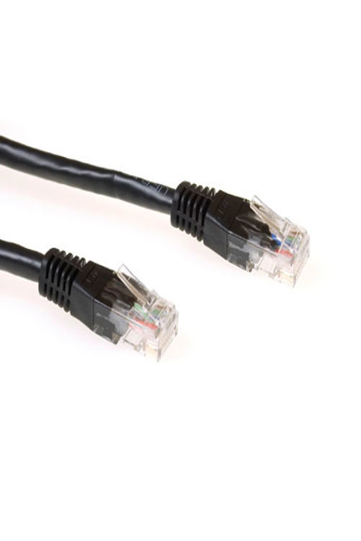 ACT Black 7 meter U/UTP CAT6A patch cable with RJ45 connectors - 7 m - Cat6a - U/UTP (UTP) - RJ-45 - RJ-45 - Black