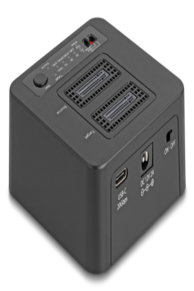 Delock USB 20 Gbps M.2 Dockingstation fÃƒÂ¼r 2 x NVMe PCIe SSD mit Klon- und - 64300