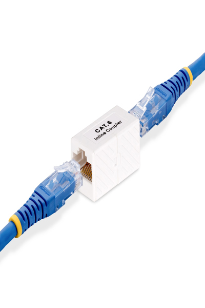 StarTech.com RJ45 Coupler 5-Pack, Inline Cat6 Coupler, Female to Female (F/F) T568 Connector, Unshielded Ethernet Cable Extension - IN-CAT6-COUPLER-U5