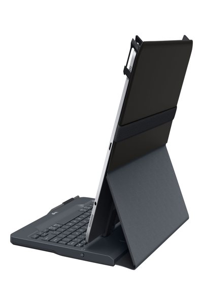 Logitech Universal Folio with integrated keyboard for 9-10" tablets - QWERTY - Italian - 5 million characters - Any brand - 9"-10" tablets - Black - 920-008335