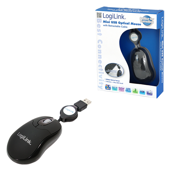 LogiLink Mini with retractable cable - ID0016