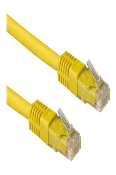 ACT Yellow 3 meter LSZH U/UTP CAT6A patch cable with RJ45 connectors - 3 m - Cat6a - U/UTP (UTP) - RJ-45 - RJ-45 - Yellow