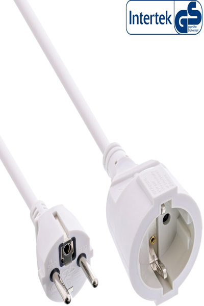 Rallonge d'alimentation InLine - blanc - 1 m