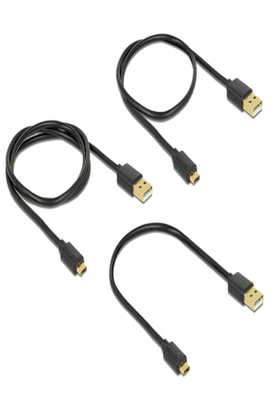 Kit de câbles USB Delock - noir