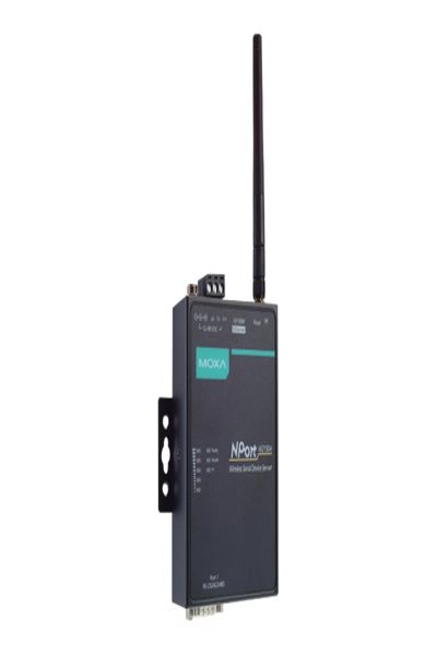 Moxa WLAN Serial Device Server 1 x RS232/422/485 Port NPort W2150A - Server - 2.4 GHz