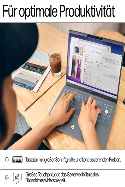 HP Pavilion Plus 14-ew1172ng 35.56cm 14Zoll 2.8K Intel Core Ultra 7 155H 32GB 512GB - Core Ultra 7 - 512 GB - 9Z340EA#ABD