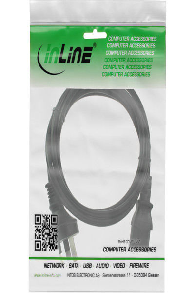 Câble d'alimentation InLine - Australie vers IEC C13 mâle 3 broches - 5 m