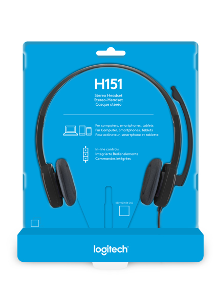 Logitech Stereo H151 - Hörlurar - 981-000589