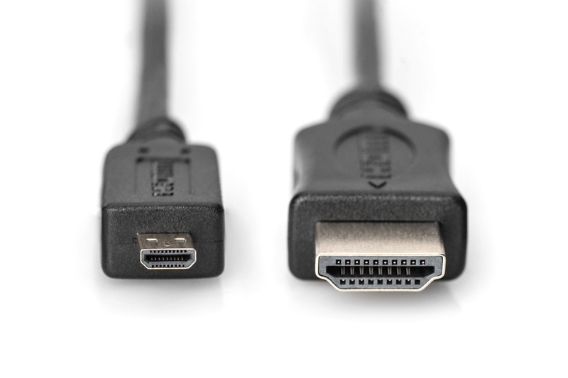 DIGITUS HDMI Micro to A Cable 1m - AK-330109-010-S