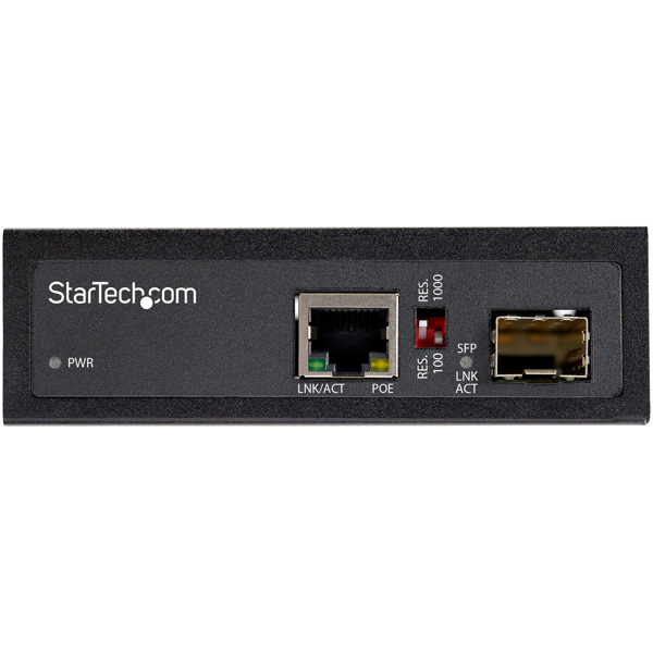 StarTech PoE+ Industrial Media Converter 60W IMC1GSFP60W - IMC1GSFP60W