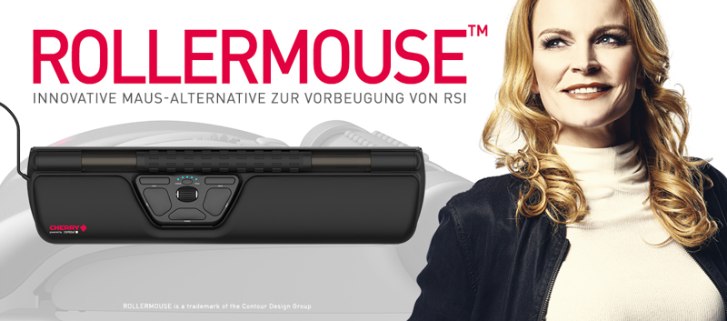 Cherry ROLLERMOUSE™ - Rollerbar mouse - JM-R0100