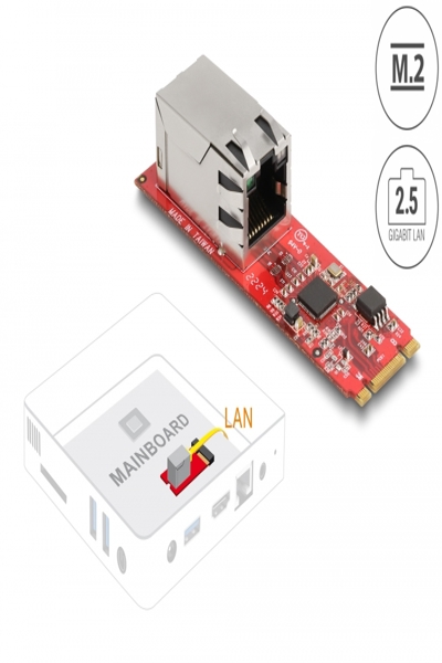 Delock Nätverksadapter - M.2 2280 - 62985