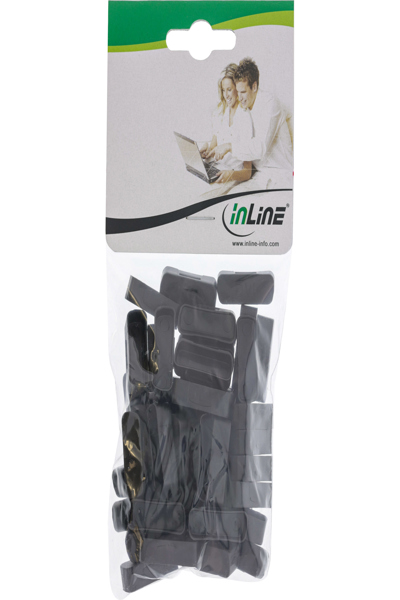 Cache-poussière InLine pour DVI femelle - noir - 50 pièces.
