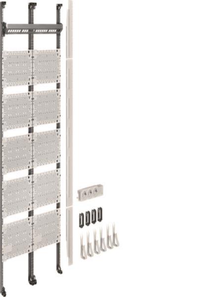 Panneau multimédia complet Hager UF52NWuniversZ 1350 mm 2 champs sans UF52NW