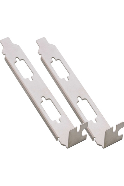 Support de fente en ligne pour 2x Sub-D 9 broches - utilisable des deux côtés - lot de 2
