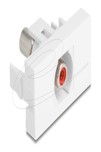 Delock Easy 45 Modul Cinch Buchse zu rot weiÃƒÅ¸ - 90857
